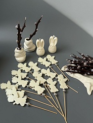 Свеча топпер из пчелиного воска "Ангел" 14 см*3,5 см 1 шт